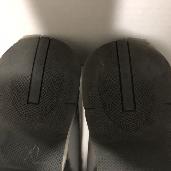 LUXURY PRADA MECHANO SNEAKERS SHOES 4E2748 GREY LEATHER US 8.5 Authentic! COA - Picture 10 of 10